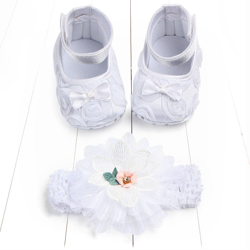 Children's Photoshoot Shoes Set – Comfortable & Stylish Shoes for Toddlers with Embroidery & Bow Designs