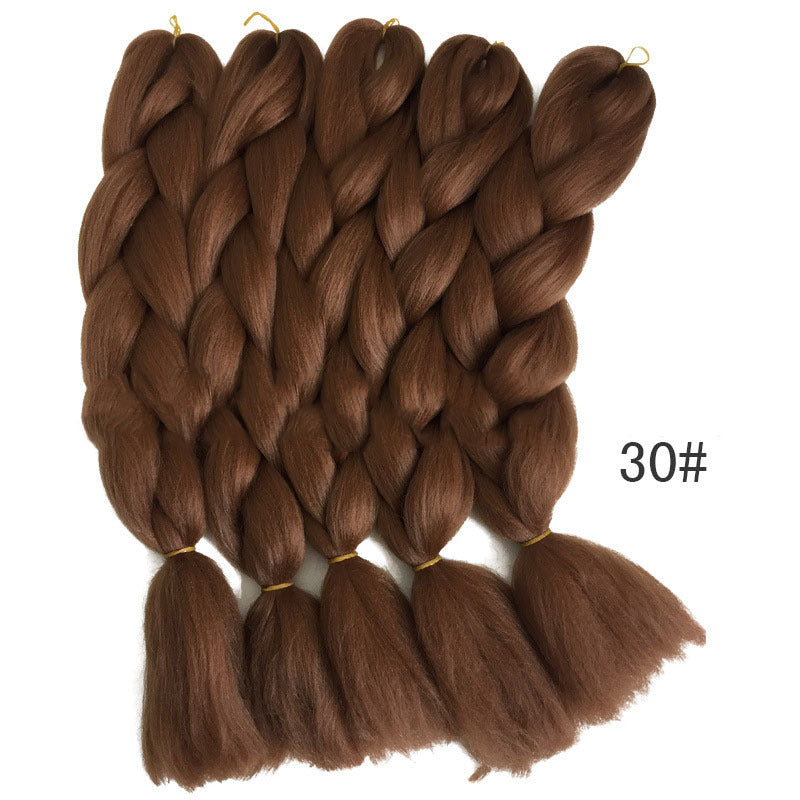 Jumbo 24 Inch Braiding Hair Extensions – High Temperature Fiber, Smooth Texture, Permable, for Kids and Women