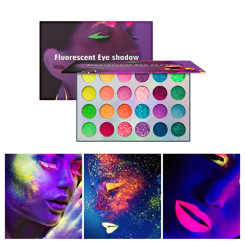 Persistent Glow Eyeshadow – UV Glow in the Dark 24 Colors