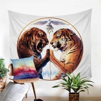 Tiger Home Decor Tapestry – Bold Animal Print Wall Hanging