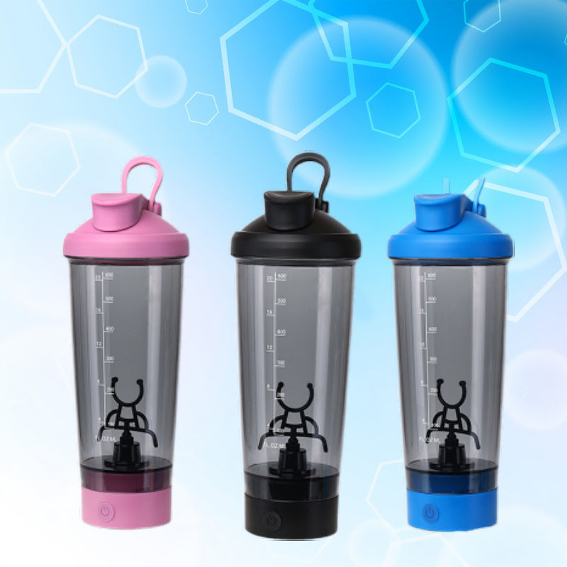 High-Capacity Sport Electric Shaker – 600ml Protein Mixer for Fitness Enthusiasts