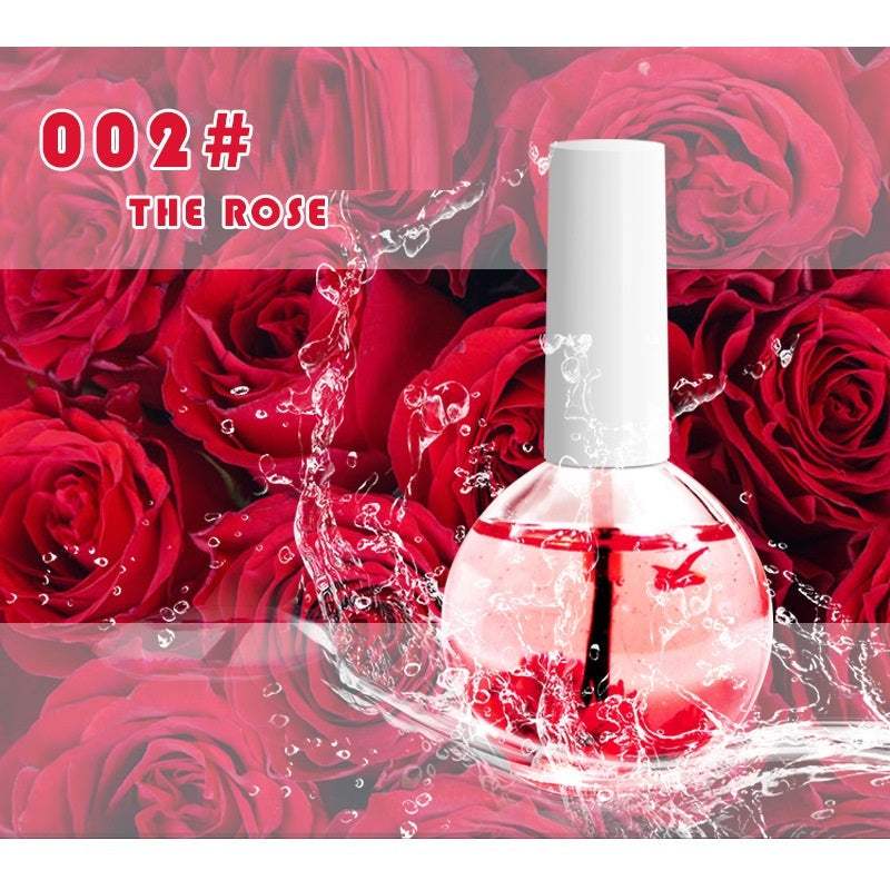 Nail Beauty Dried Flowers Nourishing Treatment Oil – Moisturizing Nail Care for Healthy Nails