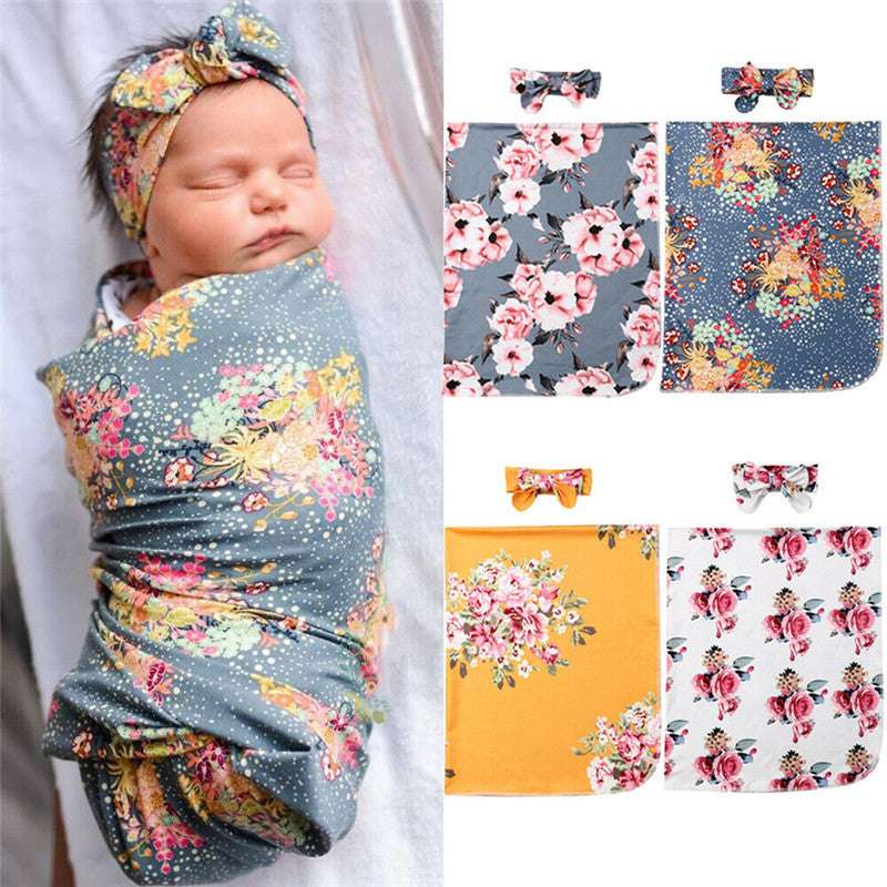 Cozy Bloom Baby Blanket Wrap Towel