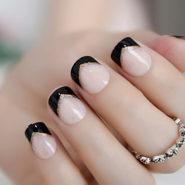 Metallic False Nails for Women – Square Shape