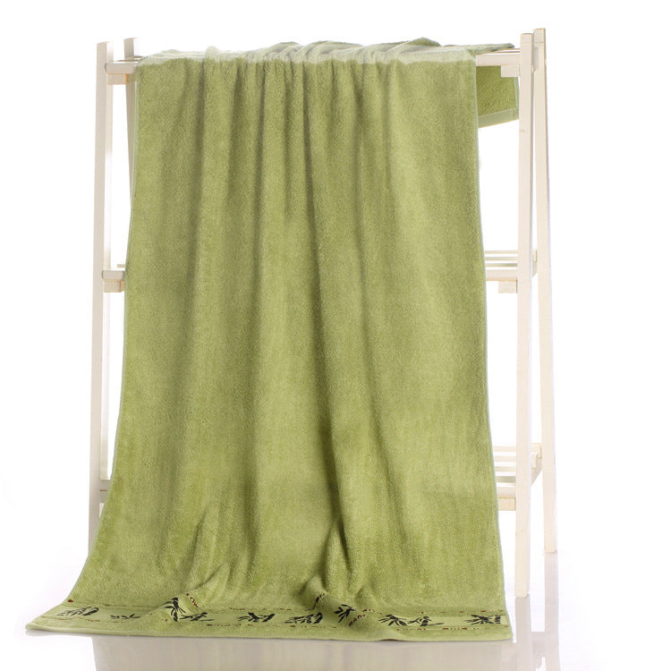 Bamboo Charcoal Fiber Bath Towel Set - Soft, Absorbent, Eco-Friendly