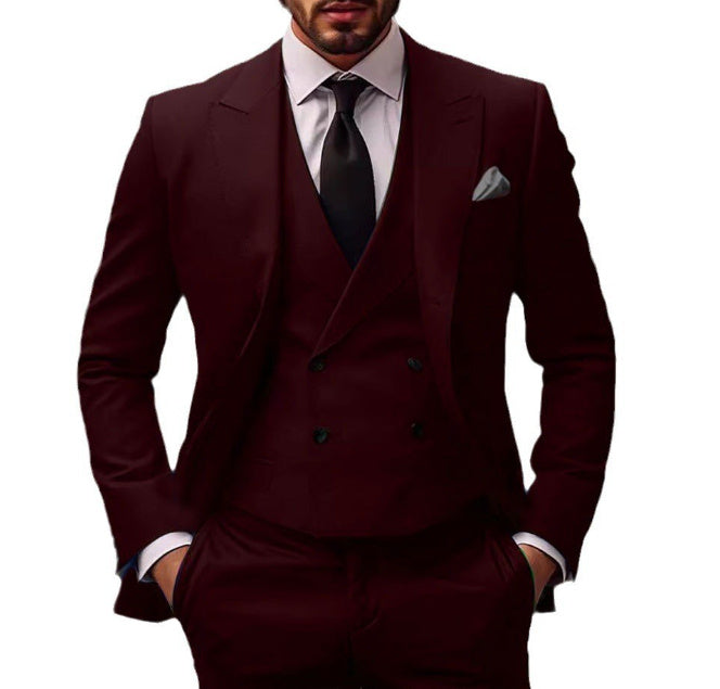 Men´s Elegant Plus Size 3 piece Suit-Cotton Blend