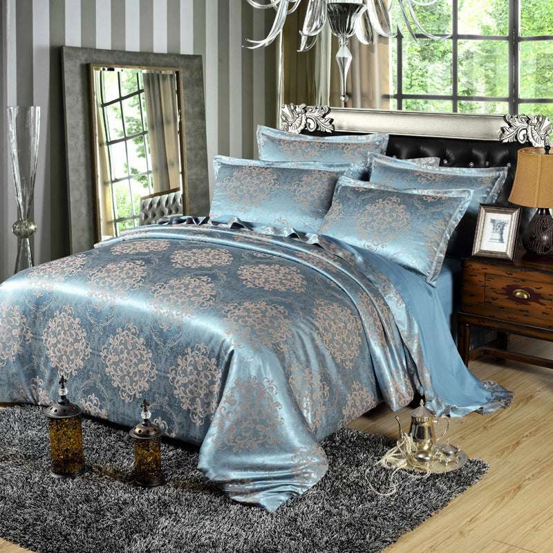 HX Pure Cotton Satin Bedding Set – Luxurious, Soft, and Stylish