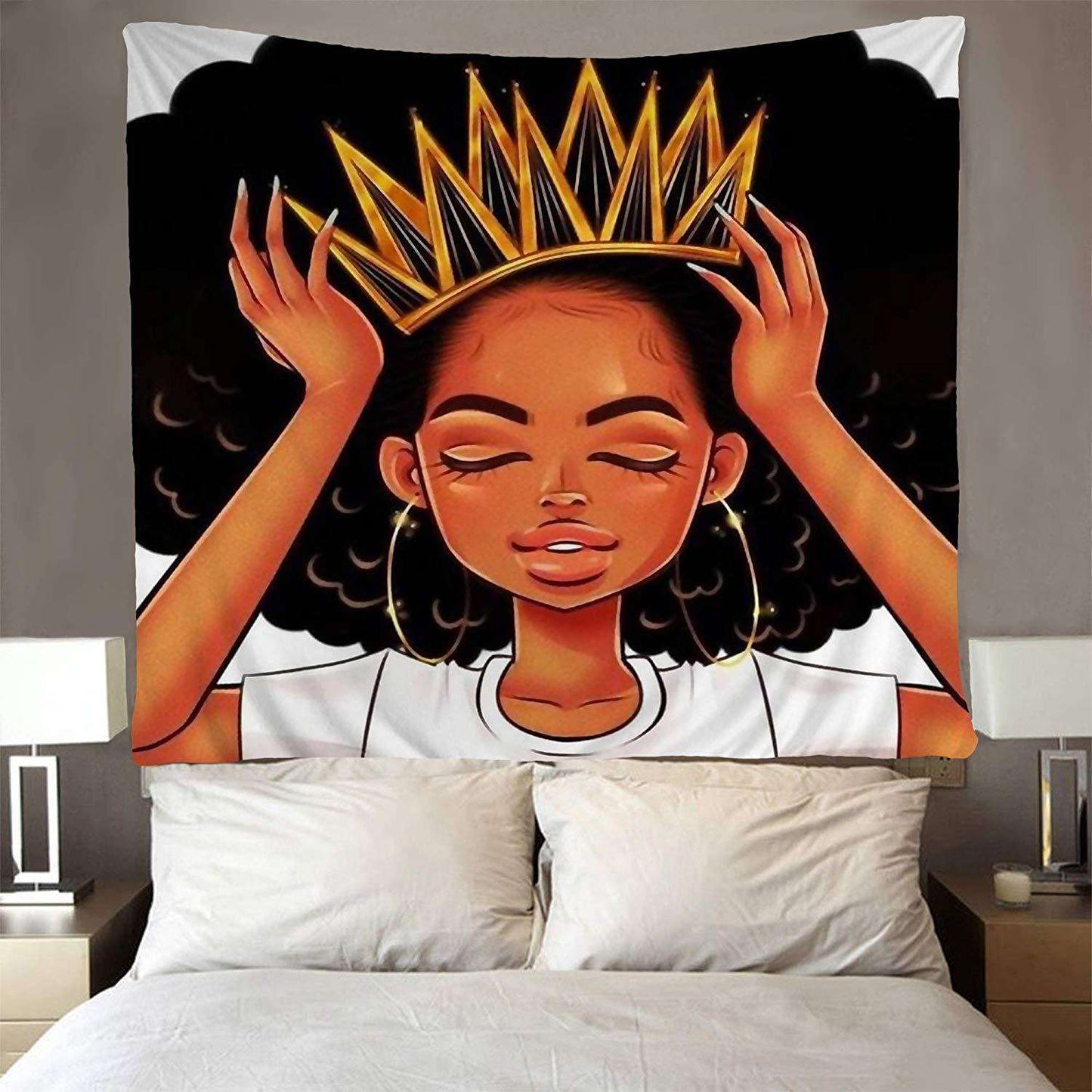 Afro Princess Furniture Print Tapestry – Bold and Beautiful Wall Art