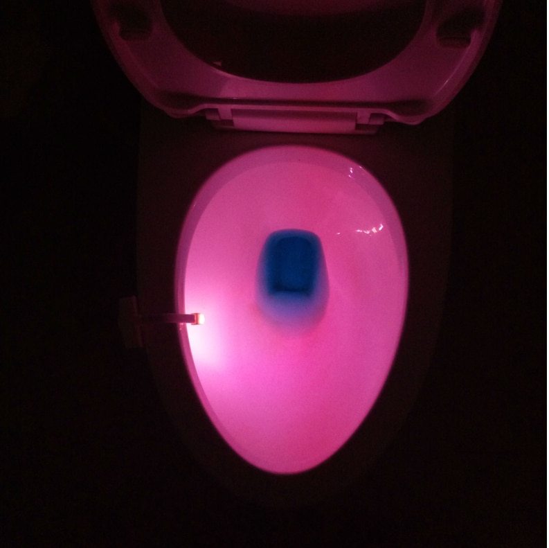 Automatic Induction LED Toilet Night Light – 8 Color Motion Sensor Bathroom Light