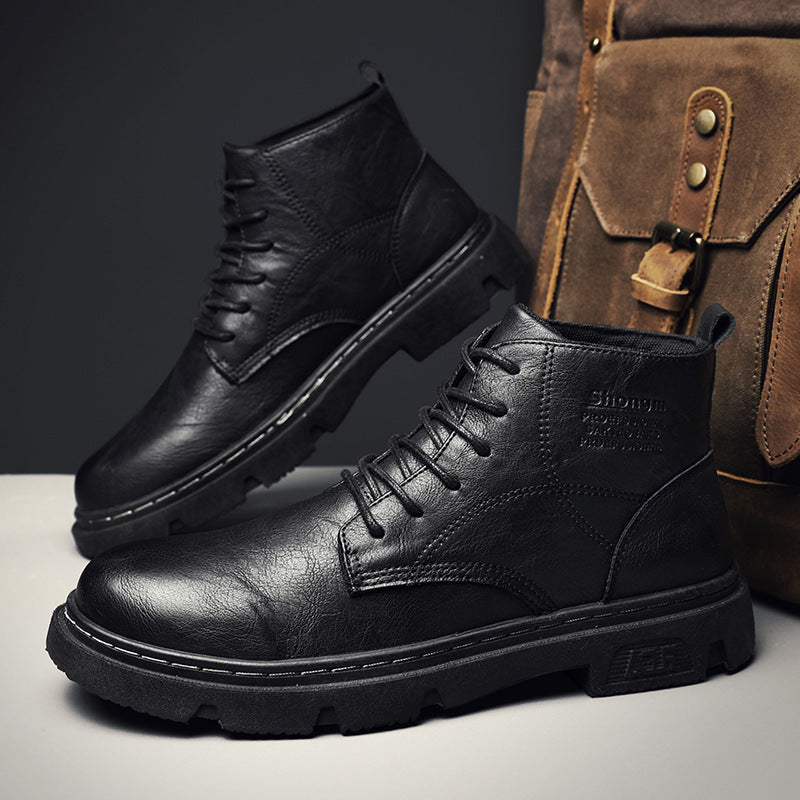 Vintage Style Motorcycle Boots for men