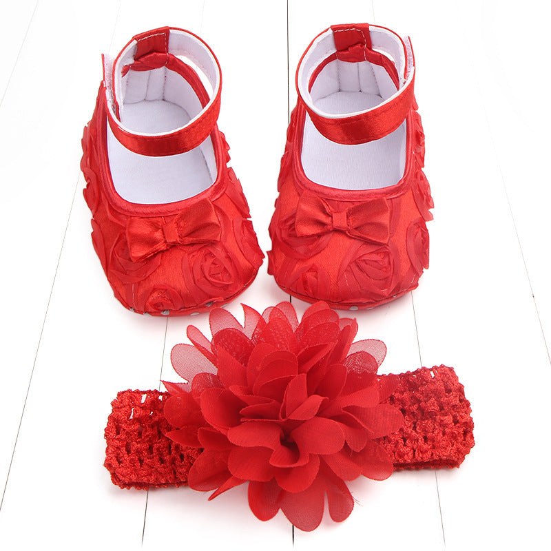 Children's Photoshoot Shoes Set – Comfortable & Stylish Shoes for Toddlers with Embroidery & Bow Designs