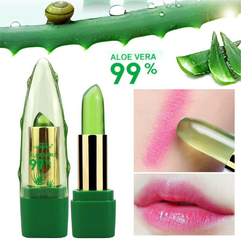 Moisturizing Aloe Vera Gel Lipstick – Long-lasting Hydration & Color Changing Formula