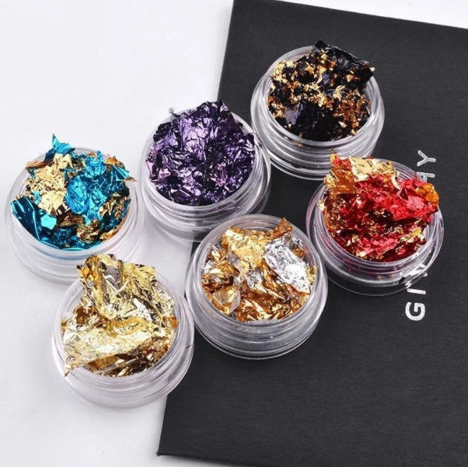 Nail Tin Foil Fragment Nail Jewelry