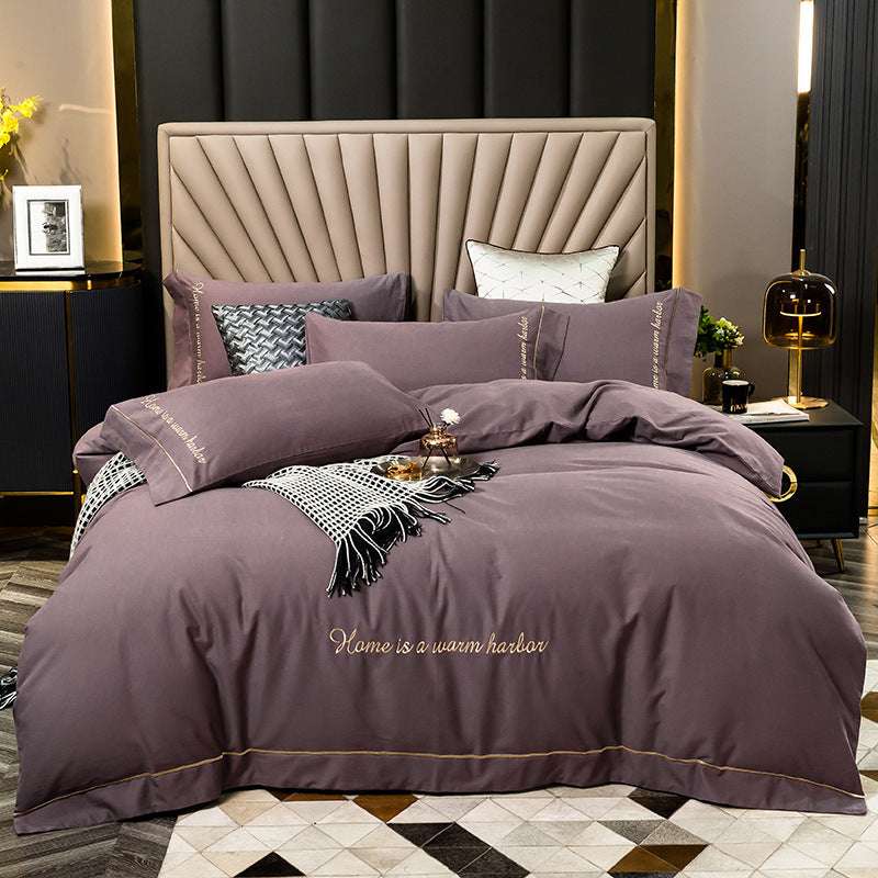 Luxurious Brushed Cotton Bedding Set - Personalized Fashion Series