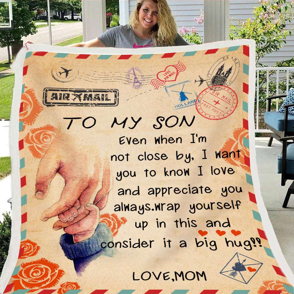 Fleece Blanket with Heartfelt Message – Inspirational Gift for Daughter, Son, or Wife