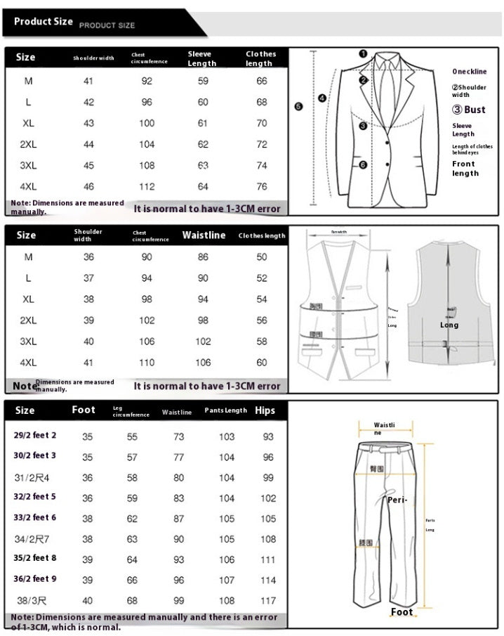 Men´s Suit-Slim Fit Suit Retro