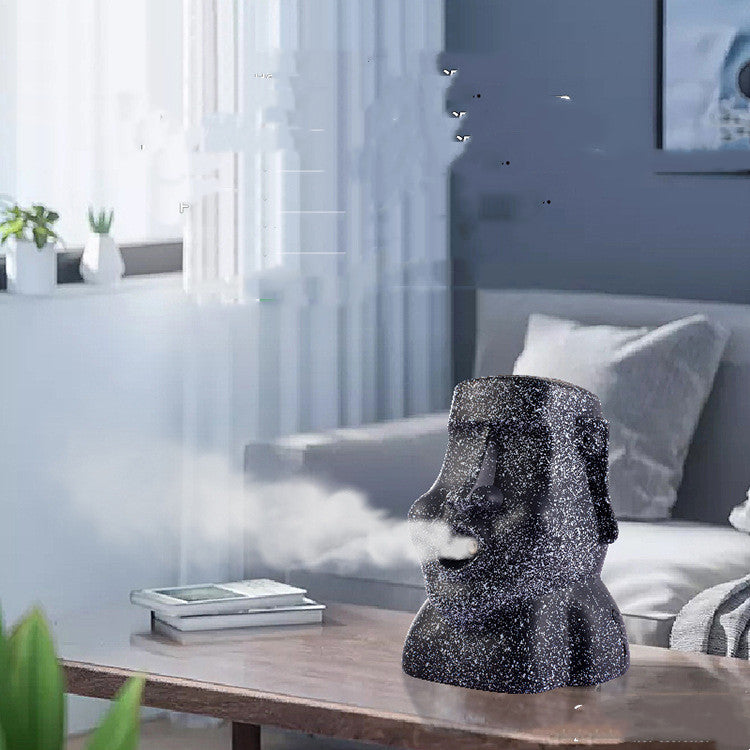 Elegant Portrait Stone USB Quiet Retro Humidifier – Ideal for Small Spaces