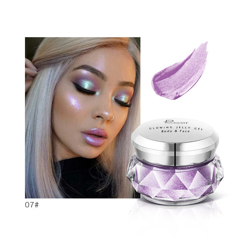 Rainbow Highlighter Jelly Gel – Radiant Makeup for Every Occasion by Pudaier