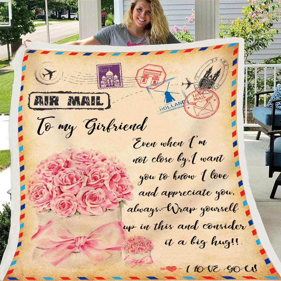 Fleece Blanket with Heartfelt Message – Inspirational Gift for Daughter, Son, or Wife