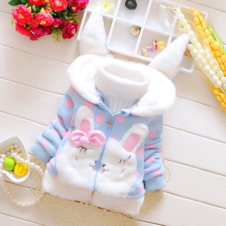 Thick Hooded Coat for Babies and Kids – Warm & Comfortable Winter Jacket