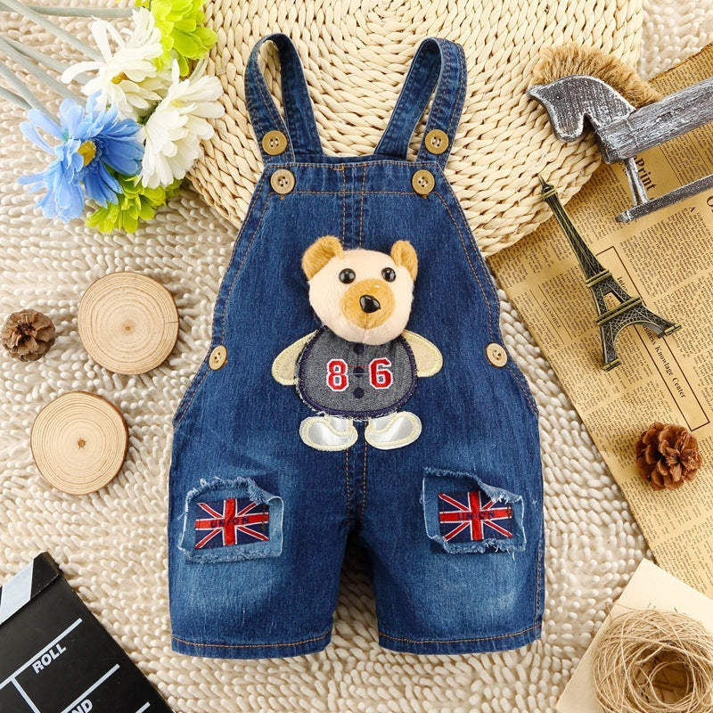 Stylish Summer Denim Overalls for Toddlers – Comfortable & Durable, Perfect for Boys & Girls (Ages 1-3)