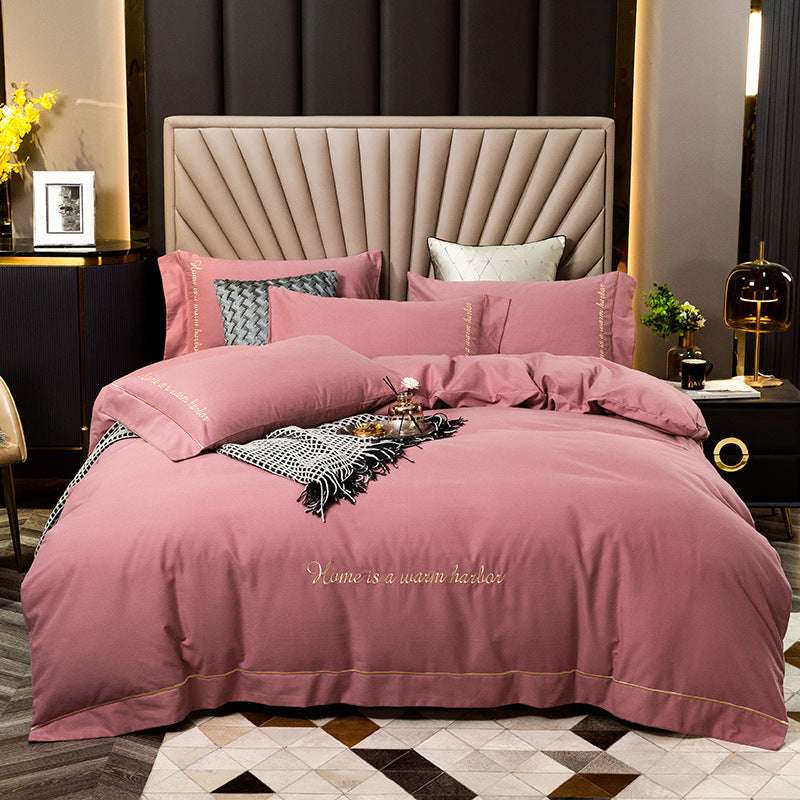 Luxurious Brushed Cotton Bedding Set - Personalized Fashion Series