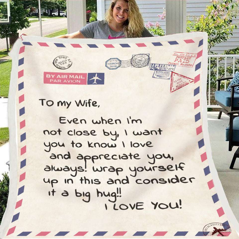 Fleece Blanket with Heartfelt Message – Inspirational Gift for Daughter, Son, or Wife