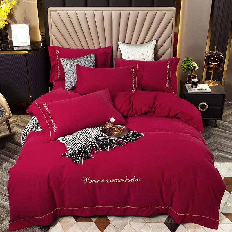 Luxurious Brushed Cotton Bedding Set - Personalized Fashion Series