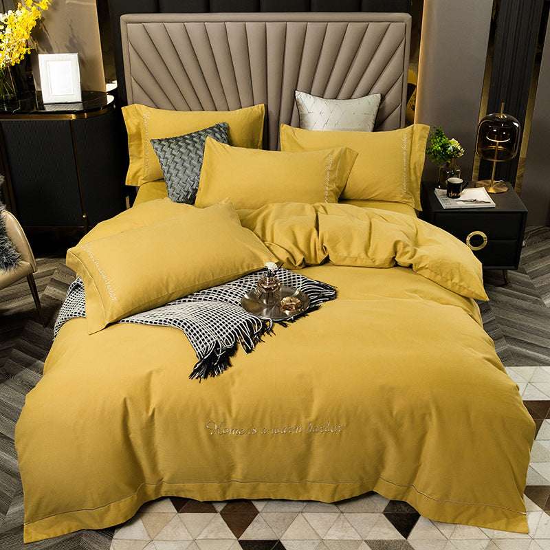 Luxurious Brushed Cotton Bedding Set - Personalized Fashion Series