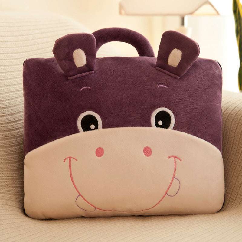 Functional Cartoon Folding Pillow Nap Blanket – Soft, Cozy, and Fun