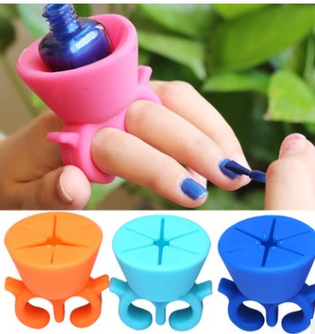 Silica Gel Removable Nail Polish Holder – Portable Nail Polish Bottle Holder