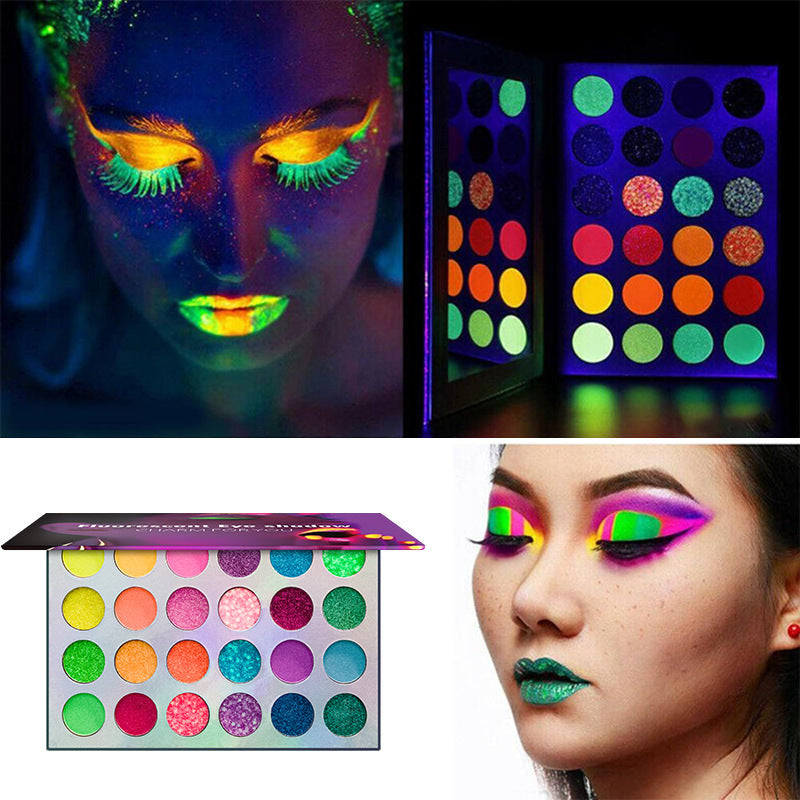 Persistent Glow Eyeshadow – UV Glow in the Dark 24 Colors