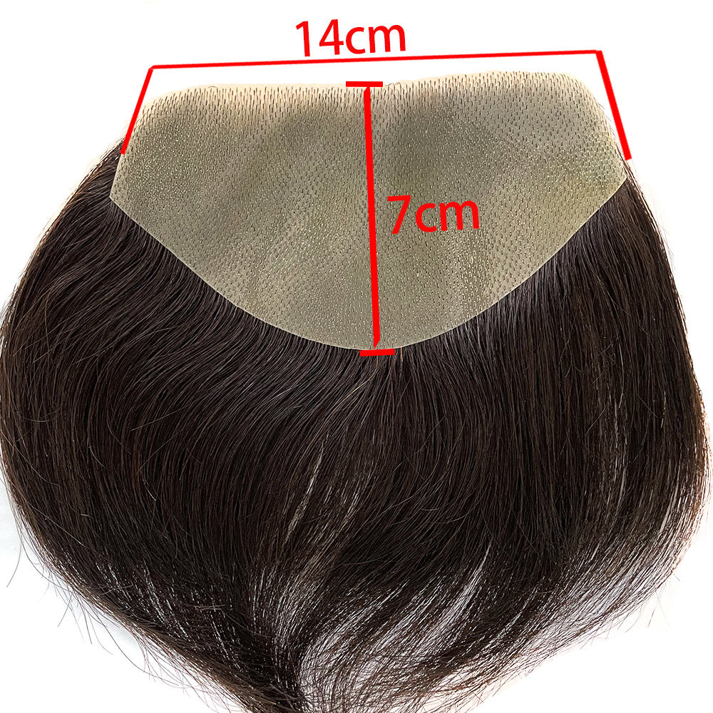 Men´s Toupee Front 15 cm-Brazilian Remy Hair