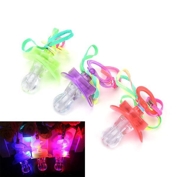 LED Pacifier & Whistle – Colorful Party Toy with Blinking Lights