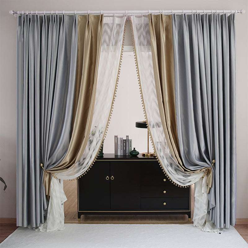 Light Luxury High-End Modern Minimalist Blackout Living Room Bedroom Environmental Protection Curtain