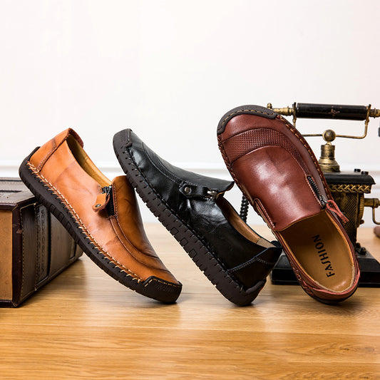 Handcrafted Leather Shoes-big sizes for men