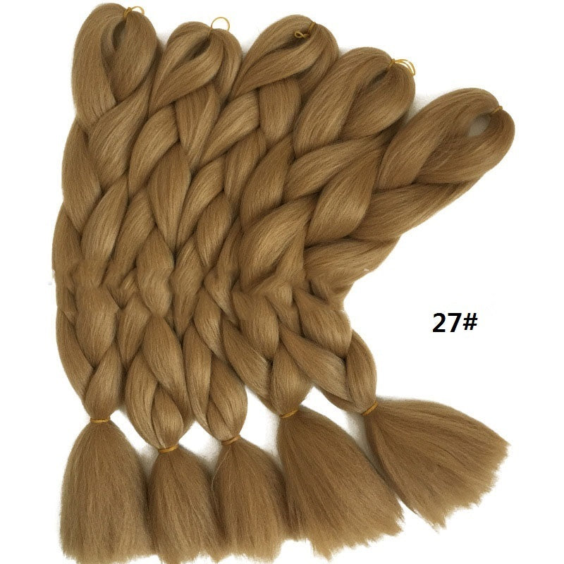 Jumbo 24 Inch Braiding Hair Extensions – High Temperature Fiber, Smooth Texture, Permable, for Kids and Women