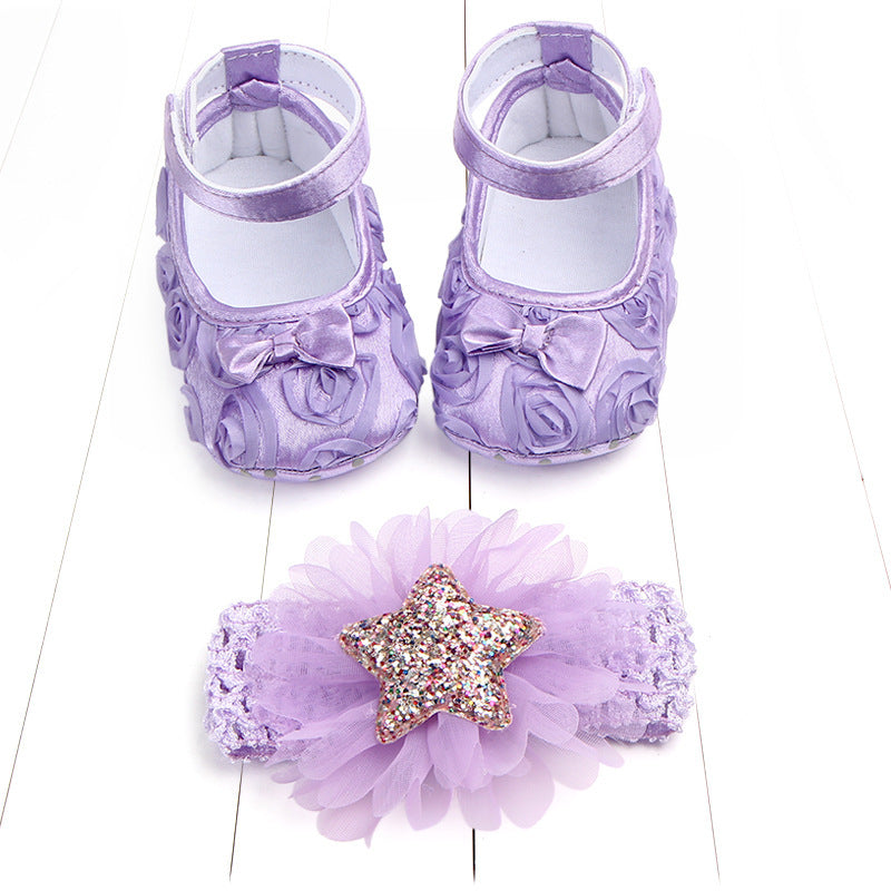 Children's Photoshoot Shoes Set – Comfortable & Stylish Shoes for Toddlers with Embroidery & Bow Designs