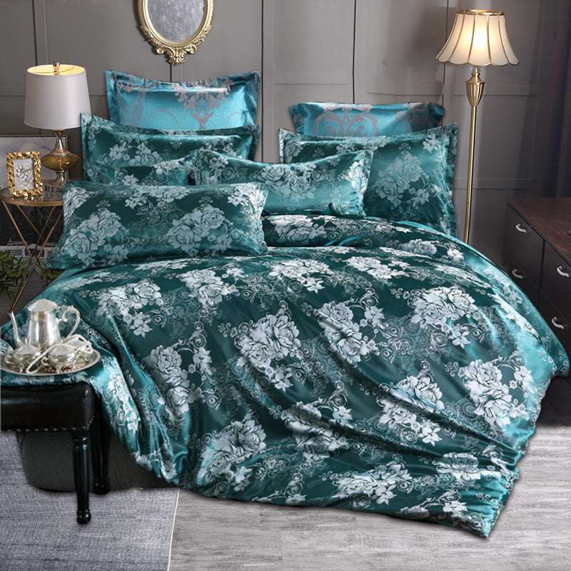 Luxury Personalized Polyester Quilt Cover and Pillowcase Bedding Set