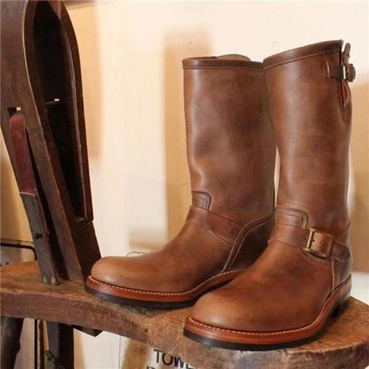 Flat Wedge Mid Tube All Match Men´s boots