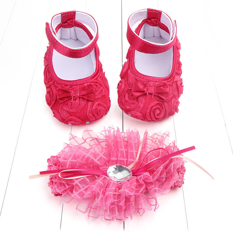 Children's Photoshoot Shoes Set – Comfortable & Stylish Shoes for Toddlers with Embroidery & Bow Designs