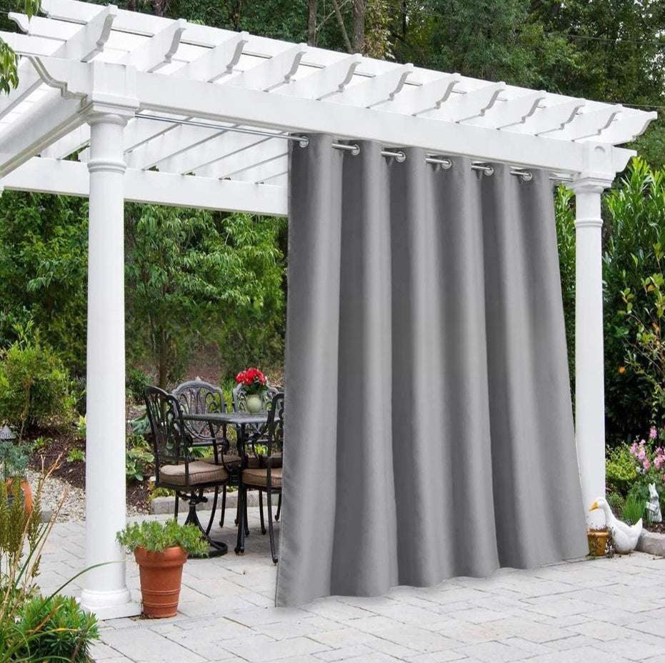 Solid Color Outdoor Waterproof and UV Protection High Precision Black Silk Shading Curtain