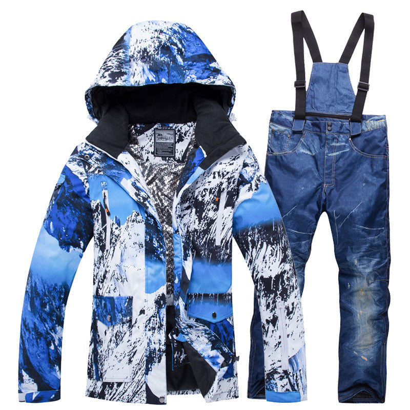 Unisex Waterproof Ski Suit - 10,000mm Insulation for Ultimate Warmth and Comfort