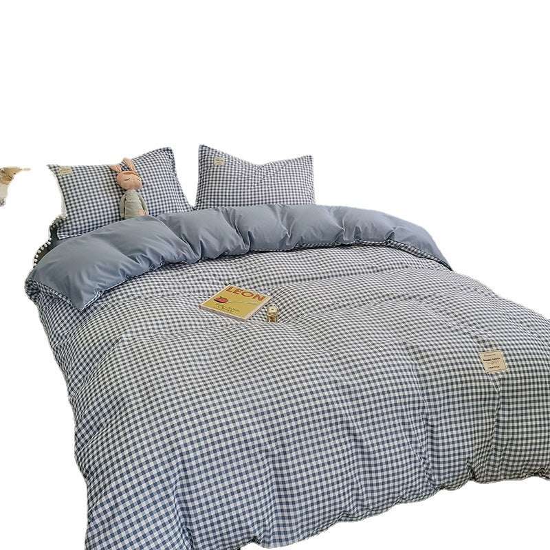 Modern Minimalist Washed Cotton Four-Piece Bedding Set