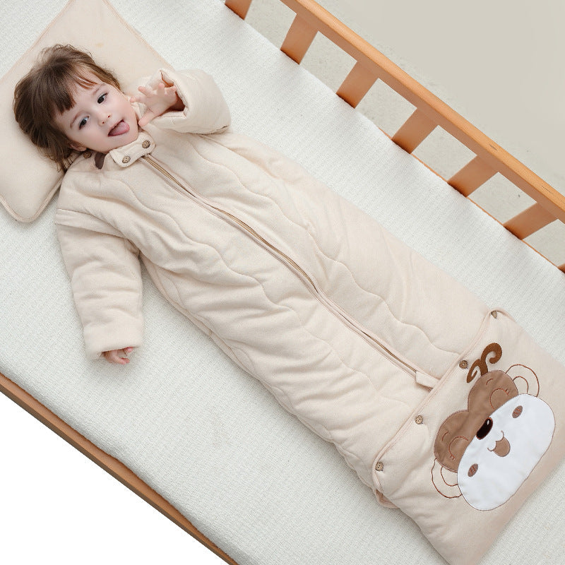 Baby Cotton Sleeping Bag – Warm & Breathable Sleep Sack for Autumn & Winter