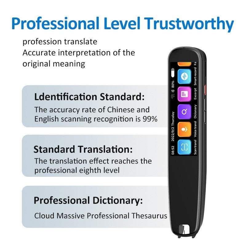 Smart Scanning Translation Dictionary Pen – Real-Time Translation Device