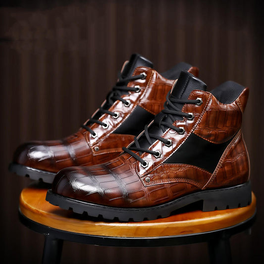 Vintage Men´s Mid Top Leather Shoes