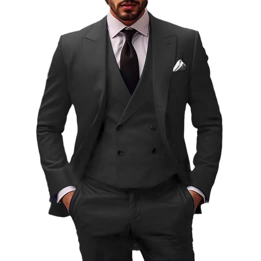 Men´s Elegant Plus Size 3 piece Suit-Cotton Blend