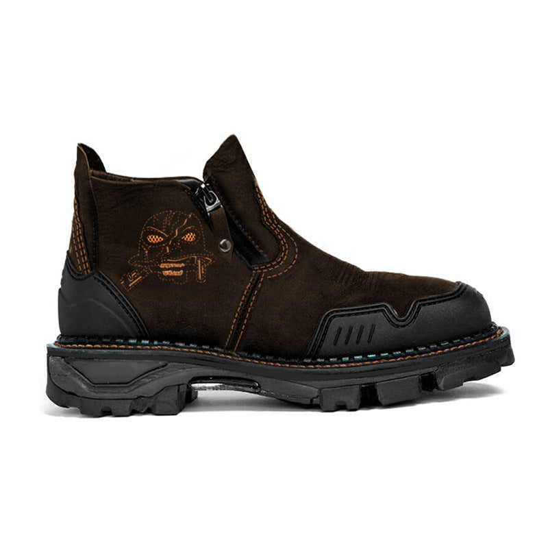 Men Leather Snow Boots