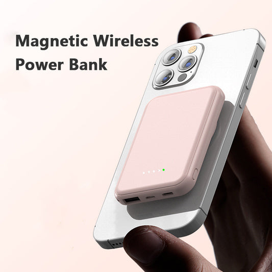 Mini Fast Charge Magnetic Wireless Power Bank - 10000/5000 mAh Portable Charger